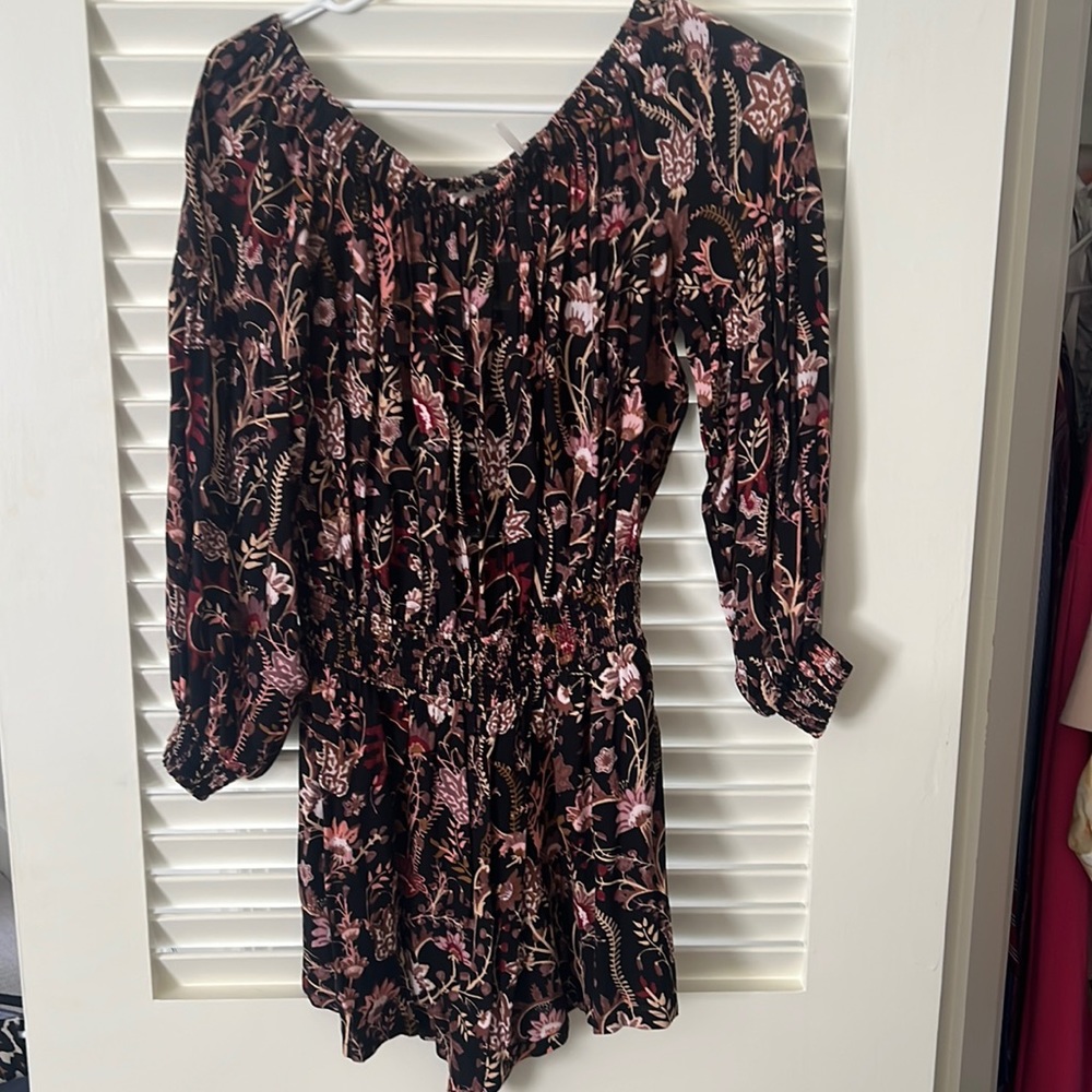 Free People off the shoulder romper.